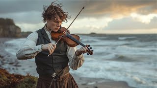 Irish Celtic Fiddle Music  Beautiful Views of Ireland Scotland and Wales [upl. by Muns]