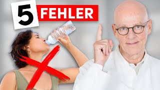 5 Fehler beim Wasser trinken Das sollten Sie beachten wichtig [upl. by Darnall]