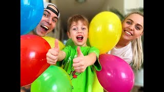 Fun playtime with Balloons Learn colors with Kristian [upl. by Yenhpad]