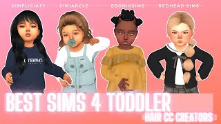 My favorite sims 4 Toddler hair Creators🧡 links [upl. by Lyn]