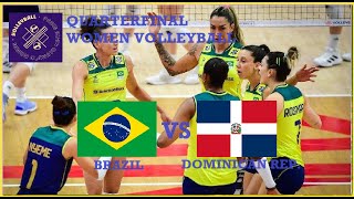 🔴 Live BRAZIL vs DOMINICAN REP  QuarterFinal Women Volleyball Paris 2024 Olympic Games [upl. by Nodnelg]