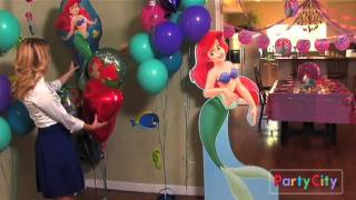 Little Mermaid Birthday Party Ideas from Party City [upl. by Ellerol823]