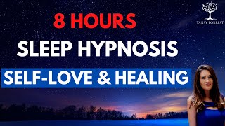 8 Hour Sleep Hypnosis for Self  Love amp Healing inspired by a meditation retreat in Devon UK [upl. by Enairda]