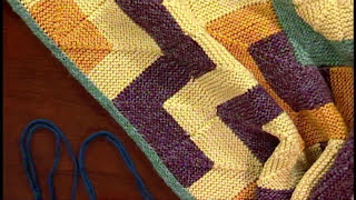 How to Knit Join Modular Squares with Eunny Jang from Knitting Daily TV Episode 602 [upl. by Halverson]