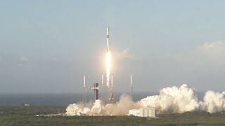 SpaceX launches Starlink satellites on 99th Falcon 9 mission of 2024 nails landing [upl. by Eselrahc]