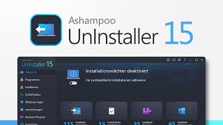 Ashampoo UnInstaller 15  Programme restlos deinstallieren  Programmvorstellung [upl. by Lled]