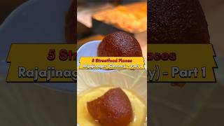 5 Must Try Streetfood In Rajajinagar shorts [upl. by Aicissej]