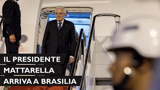 Arrivo del Presidente Mattarella in Brasile [upl. by Marte]