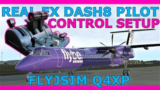 My Control Setup for FlyJSim Q4XP with a Real Ex Q400 Pilot [upl. by Esialb]