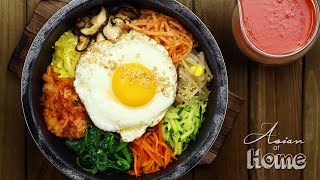 Dolsot Bibimbap Korean Stone Pot Bibimbap [upl. by Abbott]