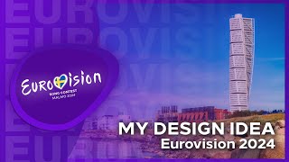 Eurovision Song Contest 2024  My Logo amp Design Idea [upl. by Schnur]