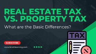 Real Estate Tax vs Property Tax  What is Deductible [upl. by Grochow848]