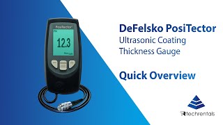 DeFelsko PosiTector Ultrasonic Coating Thickness Gauge  Quick Overview [upl. by Bisset]