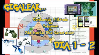 GIGALEAK Contenido Filtrado de Pokemon de 2da hasta 5ta Generación Dia 1  2 [upl. by Chi]