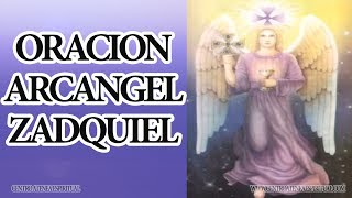 ORACION AL ARCANGEL ZADQUIEL LLAMA VIOLETA [upl. by Grimona]