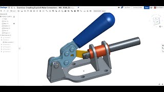 Onshape Assemblies Tutorial  Creating Mates Toggle Clamp [upl. by Belldame]