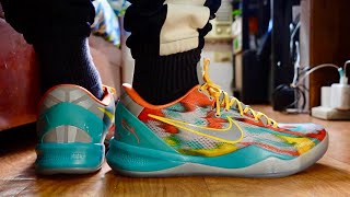 NIKE KOBE 8 PROTRO VENICE BEACH  ON FEET  DETAILED LOOK [upl. by Ahsad157]