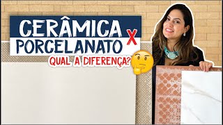 Entenda de vez a diferença entre porcelanato e cerâmica  Larissa Reis Arquitetura [upl. by Yenitirb]