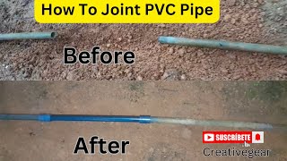 How to fix a Half inch PVC Pipe amp Joint socket easily [upl. by Newnorb]