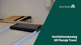 Montering av ventilationsbeslag till Plannja Trend [upl. by Angeli]