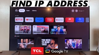 TCL Google TV How To See IP Address  Find IP Address [upl. by Nyltak]