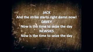 Newsies  Seize The Day karaoke Dance cut [upl. by Haisej]