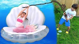 Big Fish Fishing Garden Mermaid Playing House [upl. by Blithe]