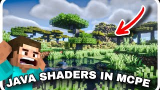 how I applied java SHADERS in mcpe Minecraft patch download link 🔗 [upl. by Nuri]