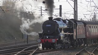 45407 The Lancashire Fusilier leaving Carnforth with the SampC Steam Special [upl. by Ianteen965]