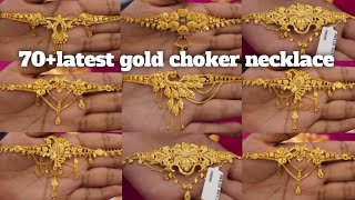 70💥latest gold choker necklace designsgold choker necklace with price ampweightgold necklacegold [upl. by Jeff]