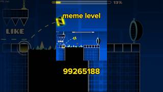 meme level shorts geometrydash gd [upl. by Nyer102]