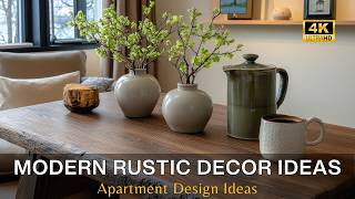 Bold Elegance Transform Your Small Apartment with Modern Rustic Decor Ideas [upl. by Ttenyl354]