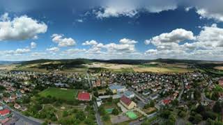 360° ⛅ Ostheim Überblick  Unterfranken  Bayern  Sommer 2023  DJI Source [upl. by Ellebyam]