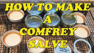 How to Make a Comfrey Salve OAG Method [upl. by Sucrad]