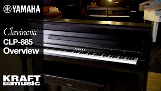 Yamaha Clavinova CLP885  Overview with Adam B [upl. by Elletnahc]