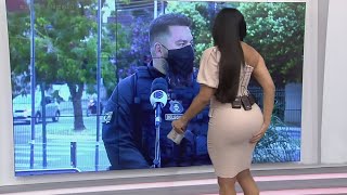 JORNALISTA MOSTRA MUITO MAIS MUITO INTERESSE EM POLICIAL AO VIVO [upl. by Columbine]