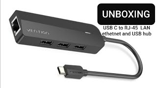 VENTION type C Usb Hub LAN adapter [upl. by Samala887]