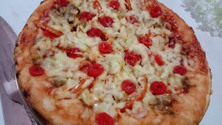 চুলায় পিজ্জা তৈরী। পারফেক্ট পিজ্জা রেসিপি।। Pizza recipe in Bangla [upl. by Siuraj]