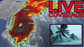 🔴 LIVE  Hurricane Helene Coverage With Live Cameras [upl. by Rossner]