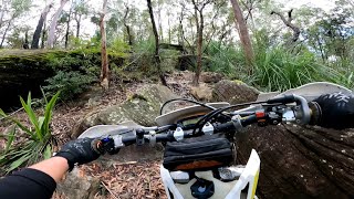 Epic Singletrack Hard Enduro Local Loop on the Te300i amp WR250F [upl. by Kylynn]