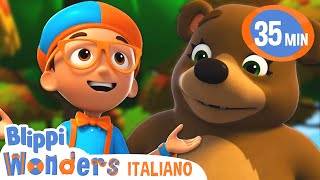 Orso in letargo  Alla scoperta con Blippi  Blippi Wonders in Italiano  Video educativi [upl. by Olnay]