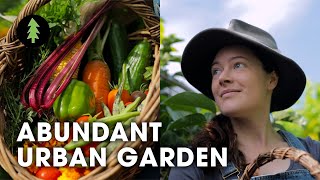 Inspiring Woman Growing a Huge Amount of Food in Her City Permaculture Garden [upl. by Etteraj]