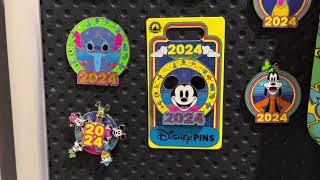 Disney Parks 2024 Year Pins Preview for Disneyland and Walt Disney World plus more [upl. by Redlac976]