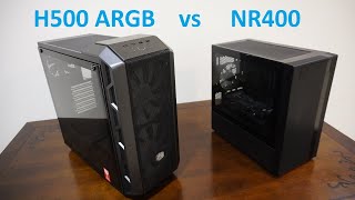 Unboxing Cooler Master Masterbox H500 ARGB Mid Tower ATX Case NOT H500M H500P and compare NR400 [upl. by Prinz88]