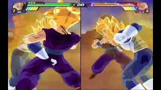 Dragon Ball Z Budokai Tenkaichi 3  SSTeen Gohan vs SSVegeta rain of punches and kicks 4 [upl. by Aneem]