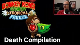 DKC Tropical Freeze Death Compilation [upl. by Naujak]