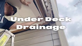 Under Deck Drainage Patio Ceiling Installation [upl. by Halland569]