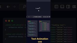 css text animation  coding tips coding ai shorts tips html css education htmltags [upl. by Abixah743]