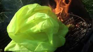 HDV0241 yellow fluorescent Nylon burning [upl. by Zerep]