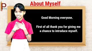 Myself  Self introduction in English  How to Introduce yourself  Kids Personality development [upl. by Nnagem]